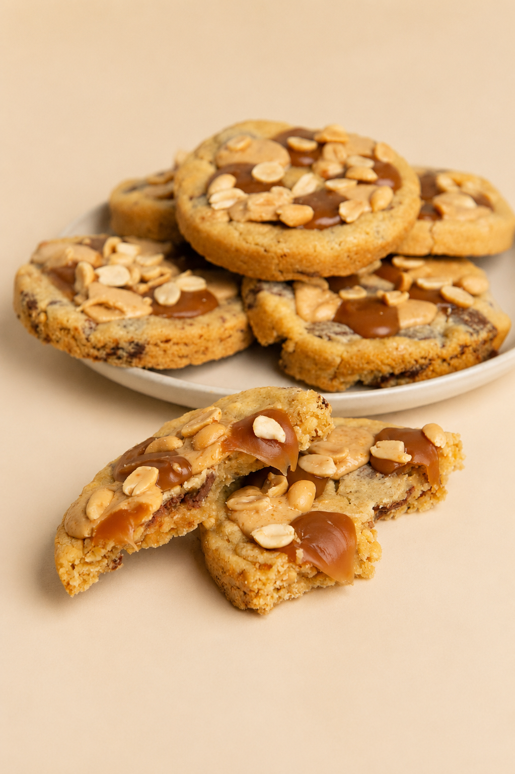 Cookies Cacahuète Caramel